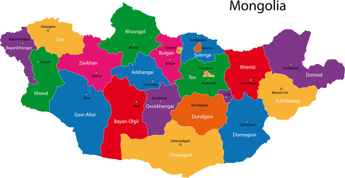 Map of Mongolia